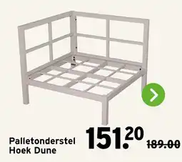 GAMMA Palletonderstel Hoek Dune aanbieding