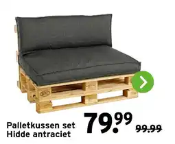 GAMMA Palletkussen set Hidde antraciet aanbieding