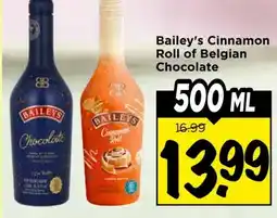 Vomar Voordeelmarkt Bailey's Cinnamon Roll of Belgian Chocolate aanbieding