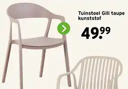 GAMMA Tuinstoel Gili taupe kunststof aanbieding