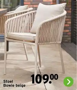 GAMMA Stoel Bowie beige aanbieding
