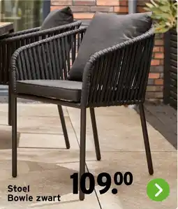 GAMMA Stoel Bowie zwart aanbieding