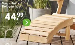 GAMMA Voetenbank Bologna hout aanbieding