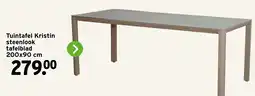 GAMMA Tuintafel Kristin steenlook tafelblad aanbieding