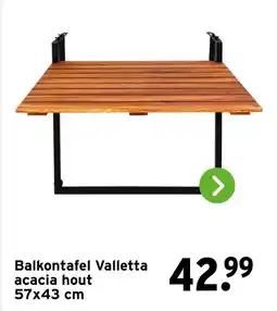 GAMMA Balkontafel Valletta acacia hout aanbieding