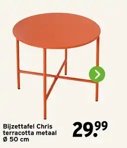 GAMMA Bijzettafel Chris terracotta metaal aanbieding