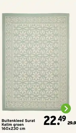 GAMMA Buitenkleed Surat Kelim groen aanbieding