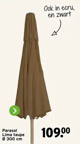 GAMMA Parasol Lima taupe aanbieding