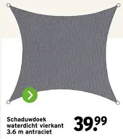 GAMMA Schaduwdoek waterdicht vierkant aanbieding