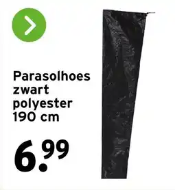 GAMMA Parasolhoes zwart polyester aanbieding