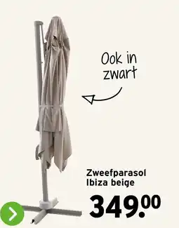 GAMMA Zweefparasol Ibiza beige aanbieding