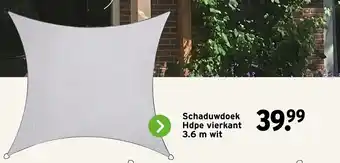 Schaduwdoek Hdpe vierkant