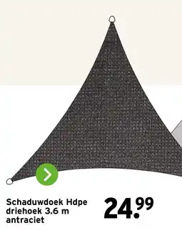 GAMMA Schaduwdoek Hdpe driehoek aanbieding