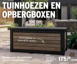 GAMMA Keter Signature box walnoot aanbieding