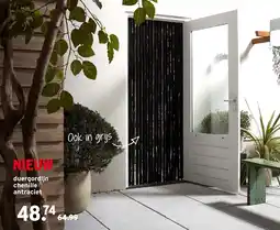 GAMMA Duergordijn chenille antraciet aanbieding