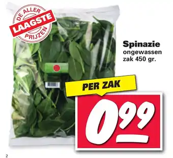 Nettorama Spinazie 450g aanbieding