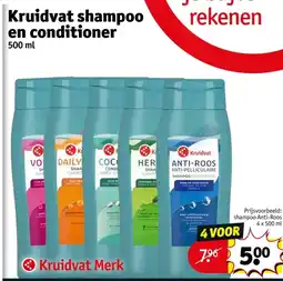 Kruidvat Kruidvat shampoo en conditioner aanbieding