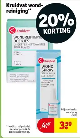 Kruidvat Kruidvat wond- reiniging aanbieding