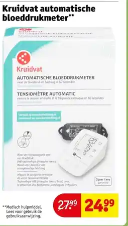 Kruidvat Kruidvat automatische bloeddrukmeter aanbieding