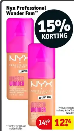 Kruidvat Nyx Professional Wonder Fam aanbieding