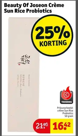 Kruidvat Beauty Of Joseon Crème Sun Rice Probiotics aanbieding