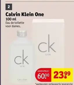Kruidvat Calvin Klein One aanbieding
