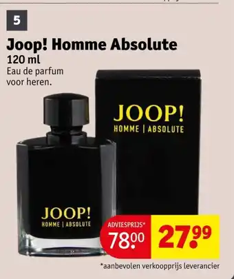 Kruidvat Joop! Homme Absolute aanbieding