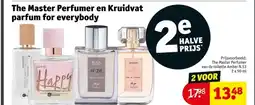 Kruidvat The Master Perfumer en Kruidvat parfum for everybody aanbieding