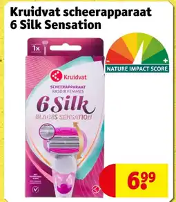 Kruidvat Kruidvat scheerapparaat 6 Silk Sensation aanbieding