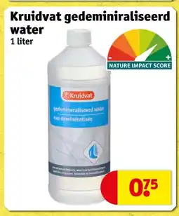 Kruidvat Kruidvat gedeminiraliseerd water aanbieding