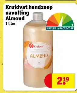 Kruidvat Kruidvat handzeep navulling Almond aanbieding