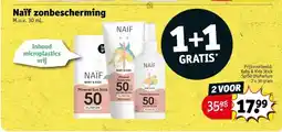 Kruidvat Naïf zonbescherming aanbieding