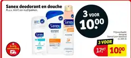Kruidvat Sanex deodorant en douche aanbieding