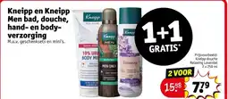 Kruidvat Kneipp en Kneipp Men bad, douche, hand- en body- verzorging aanbieding