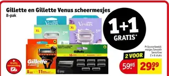 Kruidvat Gillette en Gillette Venus scheermesjes aanbieding