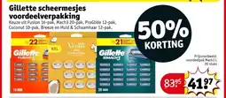 Kruidvat Gillette scheermesjes voordeelverpakking aanbieding