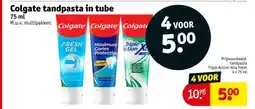Kruidvat Colgate tandpasta in tube aanbieding