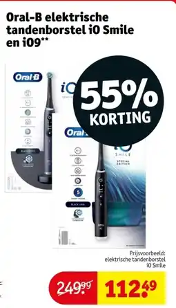 Kruidvat Oral-B elektrische tandenborstel i0 Smile en i09 aanbieding
