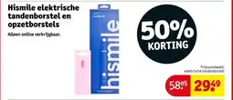 Kruidvat Hismile elektrische tandenborstel en opzetborstels aanbieding