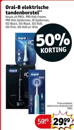 Kruidvat Oral-B elektrische tandenborstel aanbieding
