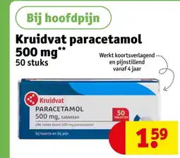 Kruidvat Kruidvat paracetamol 500 mg aanbieding
