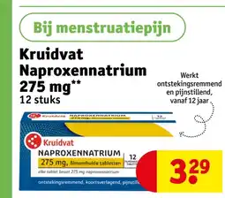 Kruidvat Kruidvat Naproxennatrium 275 mg aanbieding