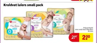 Kruidvat Kruidvat luiers small pack aanbieding