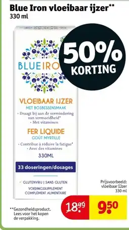 Kruidvat Blue Iron vloeibaar ijzer aanbieding