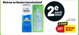 Kruidvat Biotrue en Boston lensvloeistof aanbieding