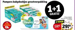 Kruidvat Pampers babydoekjes grootverpakking aanbieding