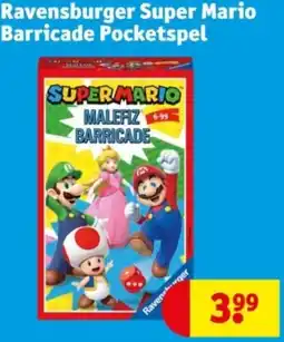 Kruidvat Ravensburger Super Mario Barricade Pocketspel aanbieding