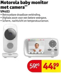 Kruidvat Motorola baby monitor met camera VM483 aanbieding