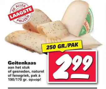 Nettorama Geitenkaas 250g aanbieding