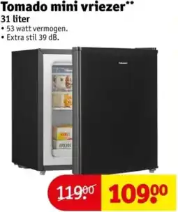 Kruidvat Tomado mini vriezer aanbieding